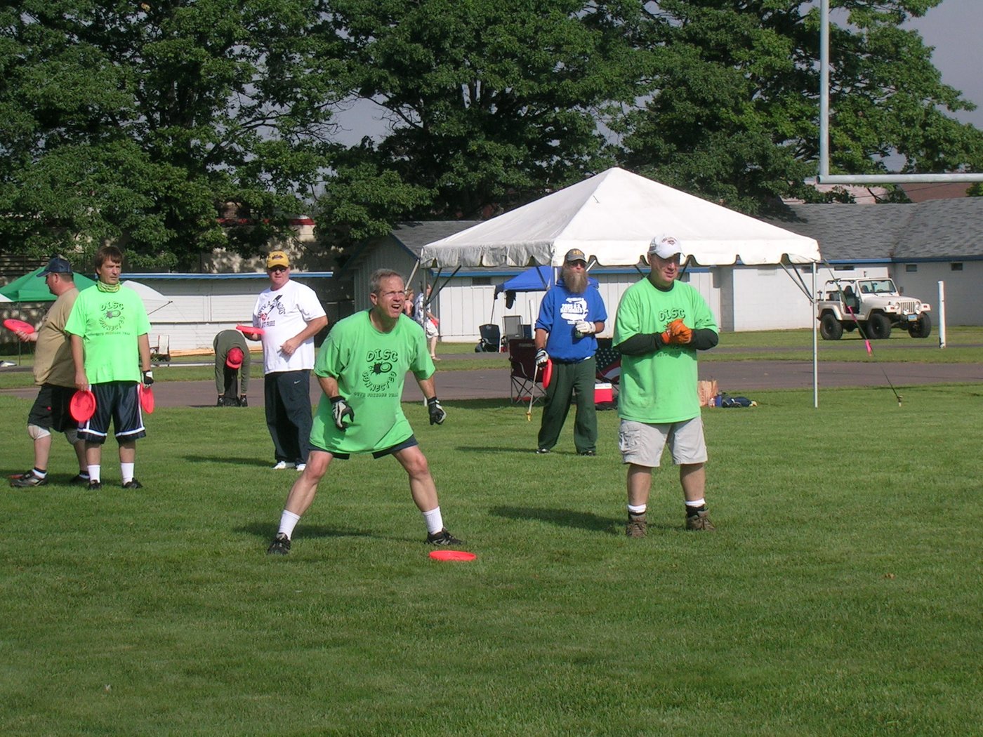 guts teams lined up on a grass field at the US Nationals